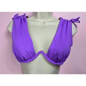 Shade & Shore Purple Bikini Top 34C